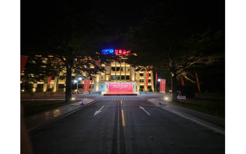 濟(jì)南二機(jī)床廠(chǎng)煙臺(tái)蓬萊蓬泉賓館夜景亮化工程