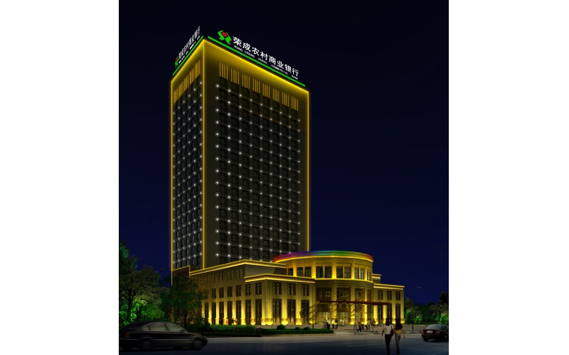 榮成農(nóng)信大廈標(biāo)識，壓克力發(fā)光大字.LED外露發(fā)光大字工程,發(fā)光字,LED發(fā)光字