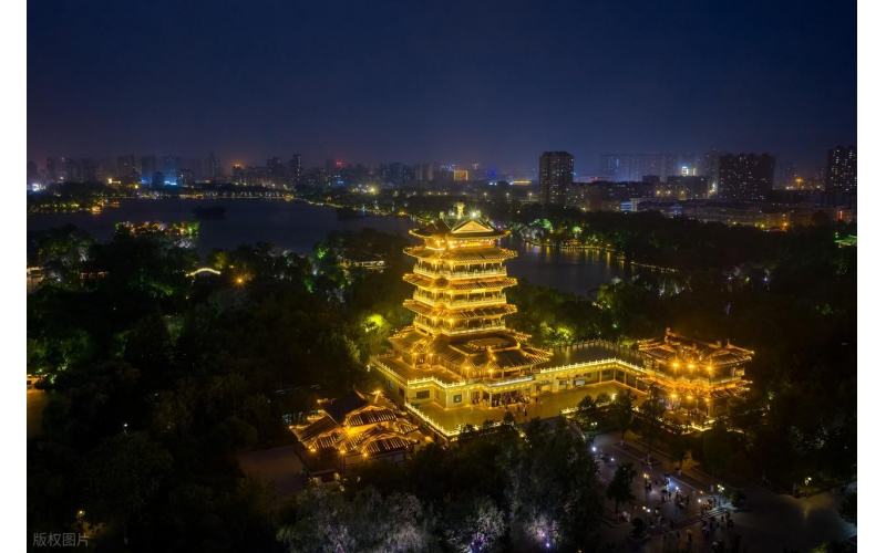 濟南夜景亮化工程：原實科技點亮泉城夜之璀璨